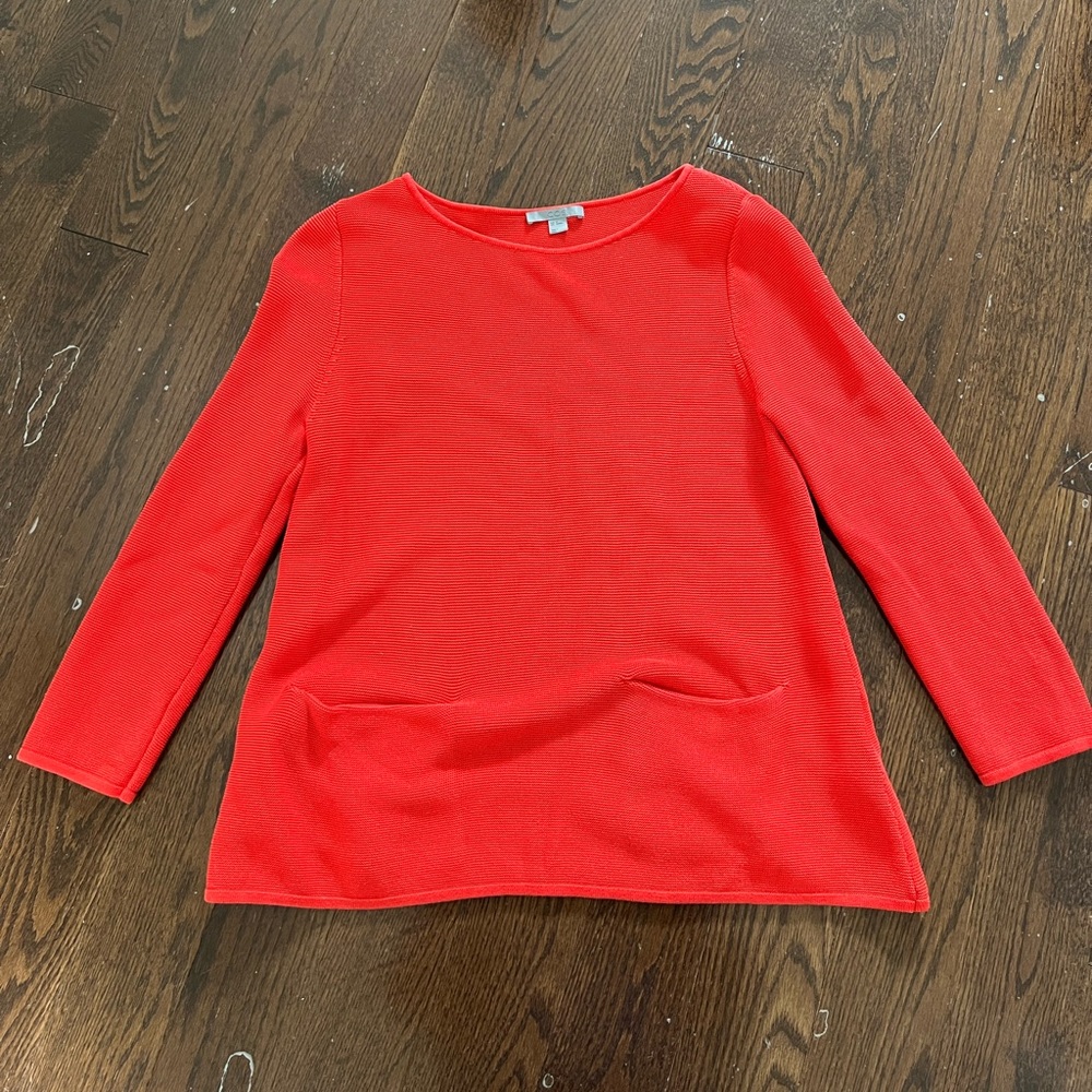 COS red sweater